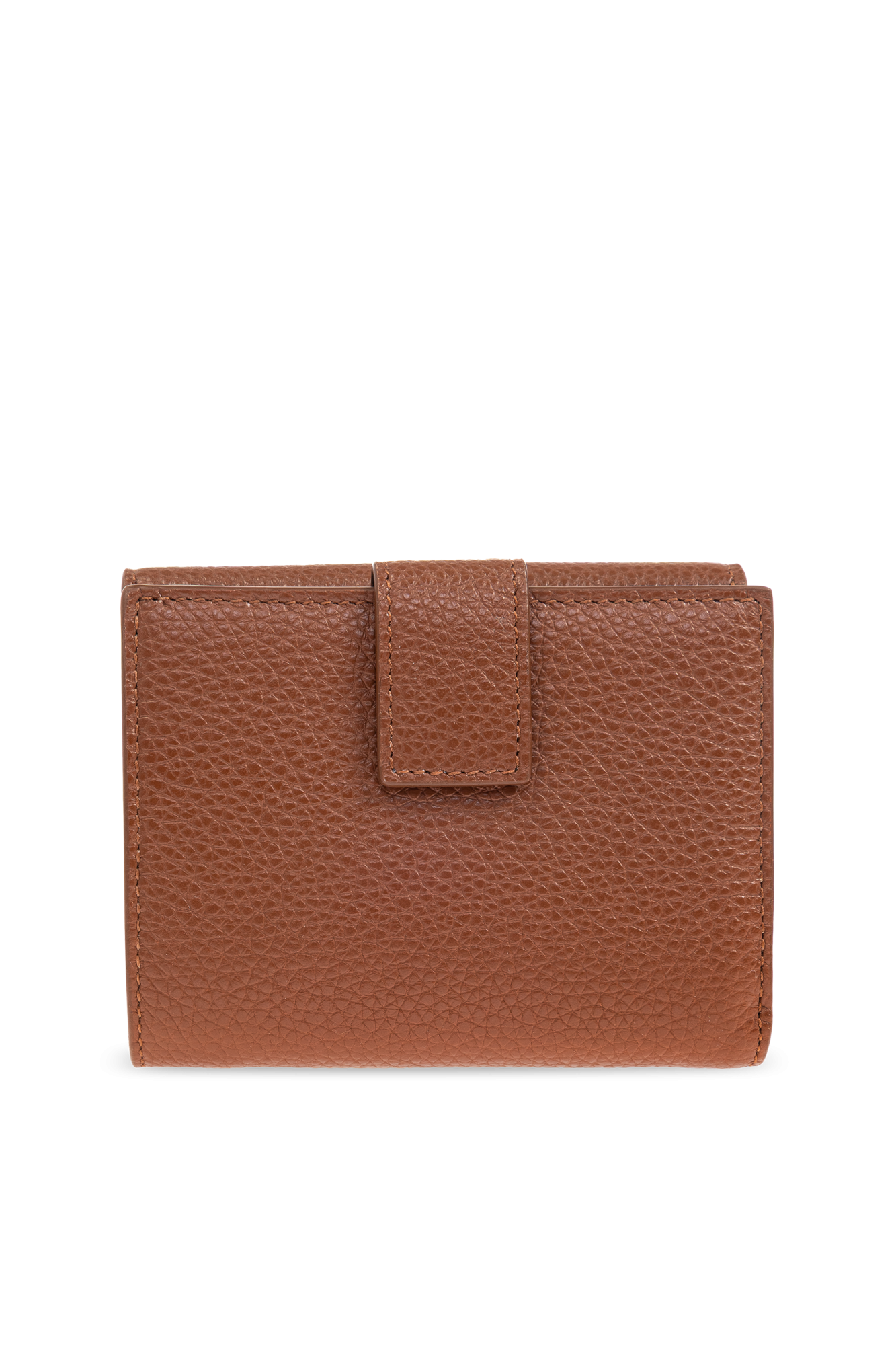 Brown Leather wallet with logo FERRAGAMO - Vitkac Italy